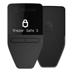 Trezor Safe 3 Next Generation Crypto Hardware Wallet | Supports Over 7000 Crypto Coins - Cosmic Black