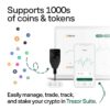 Trezor Safe 3 Next Generation Crypto Hardware Wallet | Supports Over 7000 Crypto Coins - Cosmic Black