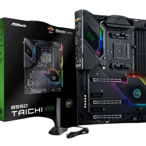 ASRock B550 Taichi Razer Edition ATX AMD B550 AM4 Socket DDR4 128GB PCIe 4.0 RGB Motherboard - B550 TAICHI RAZER EDITION