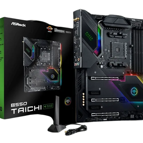 ASRock B550 Taichi Razer Edition ATX AMD B550 AM4 Socket DDR4 128GB PCIe 4.0 RGB Motherboard - B550 TAICHI RAZER EDITION