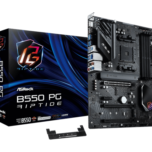 ASRock B550 PG Riptide ATX AMD B550 AM4 Socket DDR4 128GB PCIe 4.0 Motherboard - B550 PG RIPTIDE