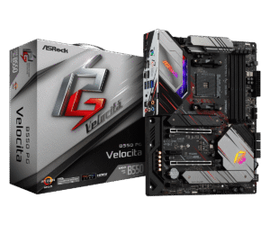 ASRock B550 PG Velocita ATX AMD B550 AM4 Socket DDR4 128GB PCIe 4.0 Motherboard - B550 PG VELOCITA