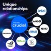 Crucial Pro 16GB DDR5-5600 UDIMM Desktop Memory, CL46, 1.1V, AMD EXPO & Intel XMP - CP16G56C46U5