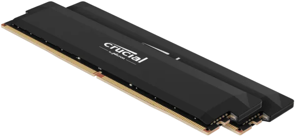 Crucial Pro 64GB Kit (2x32GB) DDR5-6000 UDIMM Desktop Memory, CL40, 1.35V, AMD EXPO & Intel XMP - CP2K32G60C40U5B