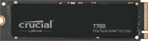 Crucial T700 1TB Gen5 NVMe SSD, Up to 11700MB/s Read - CT1000T700SSD3