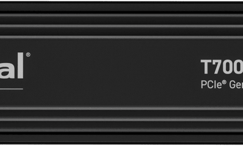 Crucial T700 1TB Gen5 NVMe SSD with Heatsink, Up to 11700MB/s Read - CT1000T700SSD5