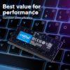 Crucial 48GB DDR5-5600 SODIMM Laptop Memory, CL46, 1.1V - CT48G56C46S5