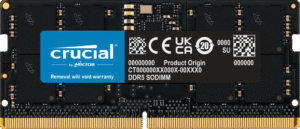 Crucial 16GB DDR5-5200 SODIMM Laptop Memory Crucial 16GB DDR5-5200 SODIMM Laptop Memory, CL42, 1.1V - CT16G52C42S5