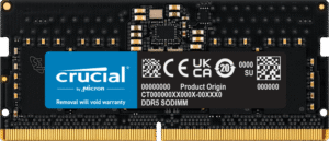 Crucial 8GB DDR5-4800 SODIMM Laptop Memory Crucial 8GB DDR5-4800 SODIMM Laptop Memory, CL40, 1.1V - CT8G48C40S5