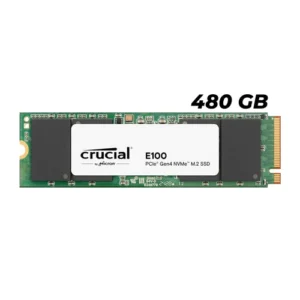 Crucial E100 480GB PCIe 4.0 Gen4 2280 NVMe M.2 Internal SSD - CT480E100SSD8