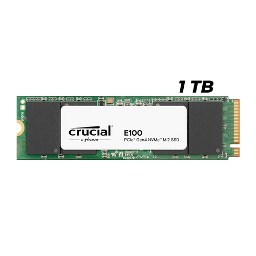 Crucial E100 480GB PCIe 4.0 Gen4 2280 NVMe M.2 Internal SSD - CT480E100SSD8