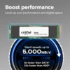 Crucial E100 480GB PCIe 4.0 Gen4 2280 NVMe M.2 Internal SSD - CT480E100SSD8