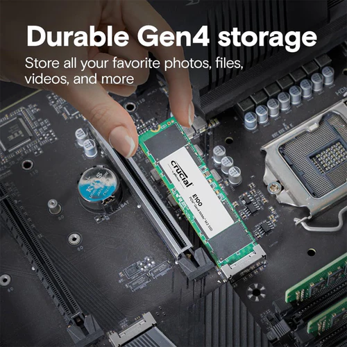 Crucial E100 480GB PCIe 4.0 Gen4 2280 NVMe M.2 Internal SSD - CT480E100SSD8
