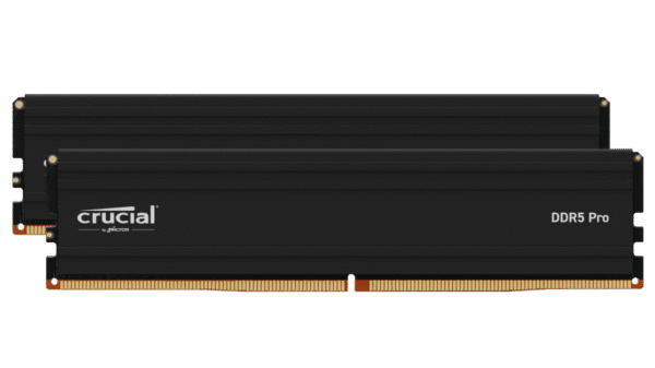 Crucial Pro 48GB Kit (2x24GB) DDR5-6000 UDIMM Desktop Memory, CL48, 1.1V, AMD EXPO & Intel XMP - CP2K24G60C48U5