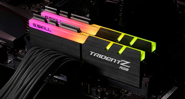 G.SKILL Trident Z RGB DDR4-3600 CL16-19-19-39 1.35V 32GB (2x16GB) Black DDR4 Memory Intel XMP - F4-3600C16D-32GTZR