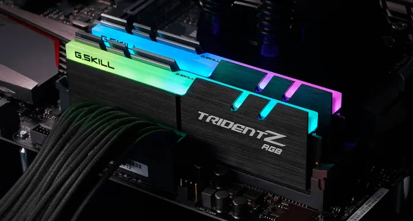 G.SKILL Trident Z RGB DDR4-3600 CL16-19-19-39 1.35V 32GB (2x16GB) Black DDR4 Memory Intel XMP - F4-3600C16D-32GTZR