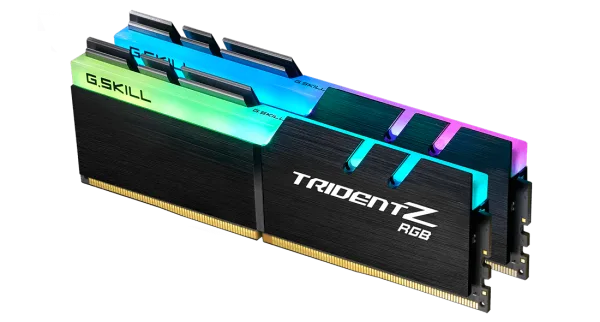 G.SKILL Trident Z RGB DDR4-3600 CL16-19-19-39 1.35V 32GB (2x16GB) Black DDR4 Memory Intel XMP - F4-3600C16D-32GTZR