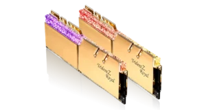 G.SKILL Trident Z Royal DDR4-3600 CL18-22-22-42 1.35V 32GB (2x16GB) Gold DDR4 Memory Intel XMP - F4-3600C18D-32GTRG