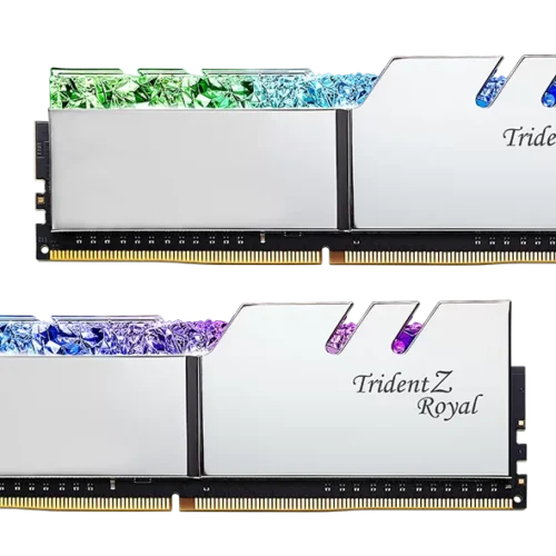 G.SKILL Trident Z Royal DDR4-3600 CL18-22-22-42 1.35V 32GB (2x16GB) Silver DDR4 Memory Intel XMP - F4-3600C18D-32GTRS