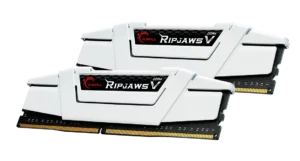 G.SKILL Ripjaws V DDR4-3600 CL18-22-22-42 1.35V 32GB (2x16GB) White DDR4 Memory Intel XMP - F4-3600C18D-32GVW