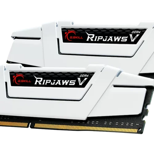 G.SKILL Ripjaws V DDR4-3600 CL18-22-22-42 1.35V 32GB (2x16GB) White DDR4 Memory Intel XMP - F4-3600C18D-32GVW