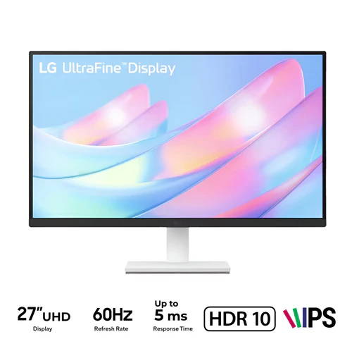LG 27" 4K UHD UltraFine IPS Monitor 60Hz - 27US500-W
