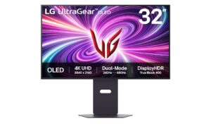 LG 32" UltraGear 4K OLED Gaming Monitor 240Hz HDR400 - 32GS95UV