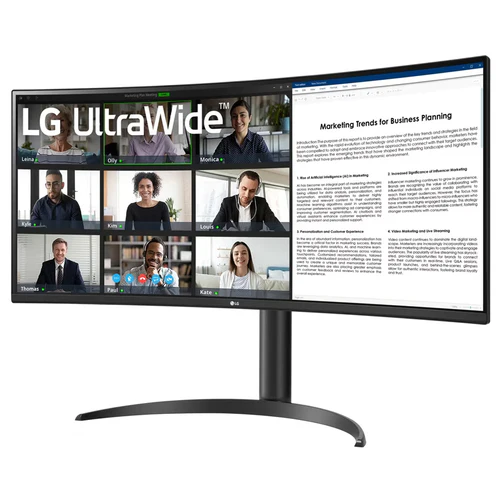 LG 34" UltraWide WQHD VA Curved Monitor 100Hz FreeSync HDR10 - 34WR55QK-B
