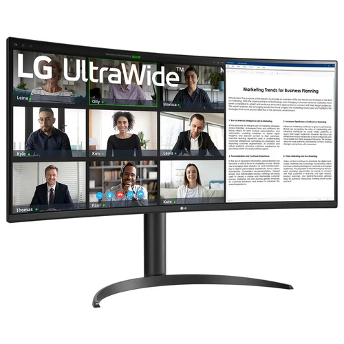LG 34" UltraWide WQHD VA Curved Monitor 100Hz FreeSync HDR10 - 34WR55QK-B