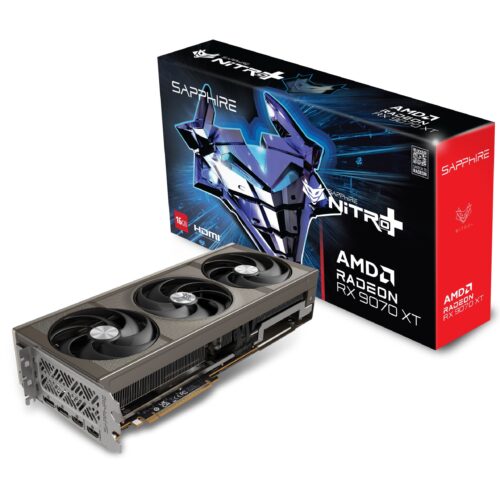 SAPPHIRE NITRO+ AMD Radeon RX 9070 XT 16GB GDDR6 RDNA 4 Gaming Graphics Card - SPR-11348-01-20G