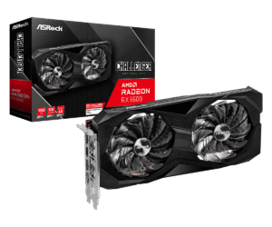 Asrock AMD Radeon RX 6600 Challenger Black 8GB Graphics Card - RX6600 CLD 8G