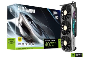 ZOTAC GAMING GeForce RTX 4070 Ti Trinity OC 12GB GDDR6X Graphics Card with DLSS 3 - ZT-D40710J-10P