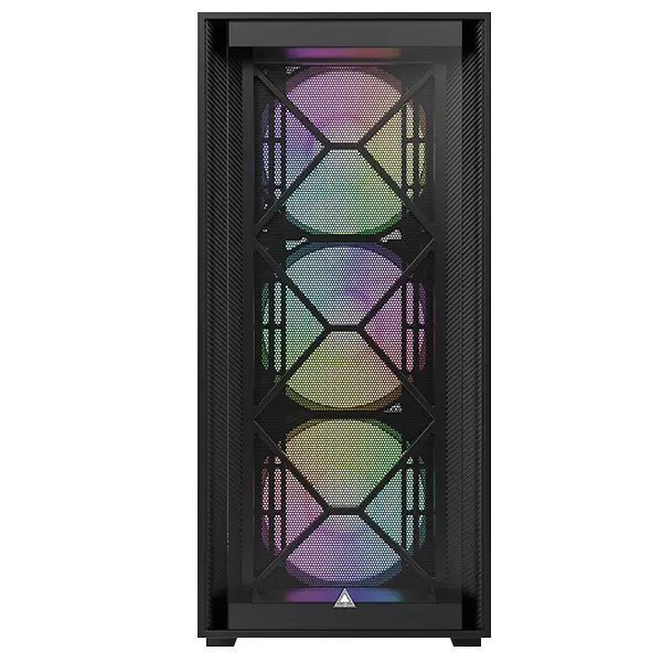 Montech Air 1000 Lite Black ATX Mid Tower Case 3x120mm ARGB Fans Mesh Front Tempered Glass Side - Air 1000 Premium