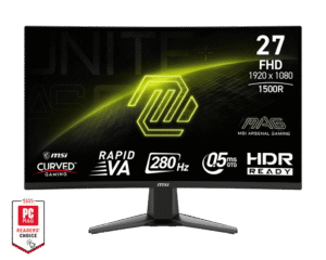 MSI MAG 276CXF 27" Rapid VA 1920x1080 FHD 280Hz Black Curved Gaming Monitor