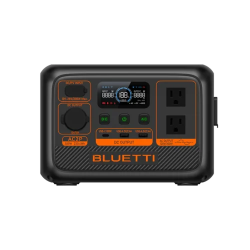 BLUETTI AC2P Portable Power Station 300W 230.4Wh LiFePO4 Battery 8 Outlets Turbo Charging - P-AC2P-PH-GY-BL-010 [Authorized Dealer]