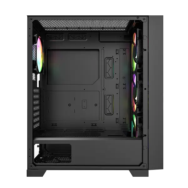 Montech Air 1000 Lite Black ATX Mid Tower Case 3x120mm ARGB Fans Mesh Front Tempered Glass Side - Air 1000 Premium