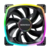 Montech AX140 PWM Black 140mm Cooling Fan 1500RPM 89CFM PWM Control - AX140 PWM Black