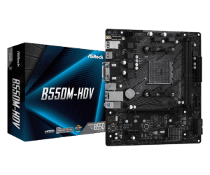 Asrock B550M-HDV Micro ATX AM4 DDR4 Motherboard - 90-MXBDJ0-A0UAYZ