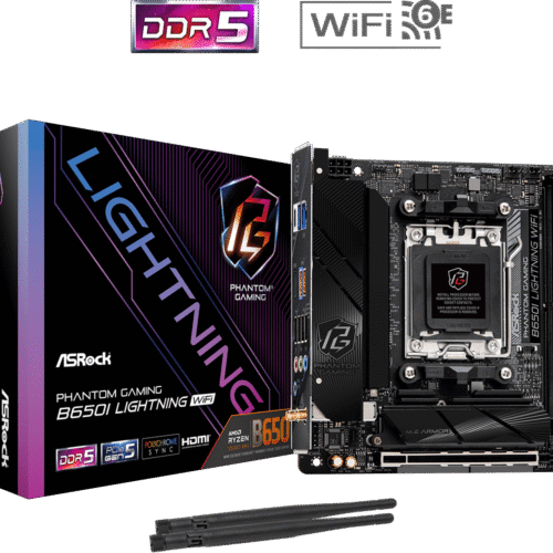 Asrock B650I Lightning WiFi Mini-ITX AM5 Motherboard - 90-MXBMP0-A0UAYZ