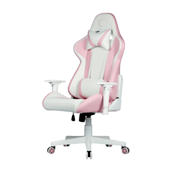 Cooler Master Caliber R1S Gaming Chair Pink Grey Ergonomic PU Leather 180° Recline - CM-CALIBER R1S/PINK&GRAY (CMI-GCR1S-PKG)