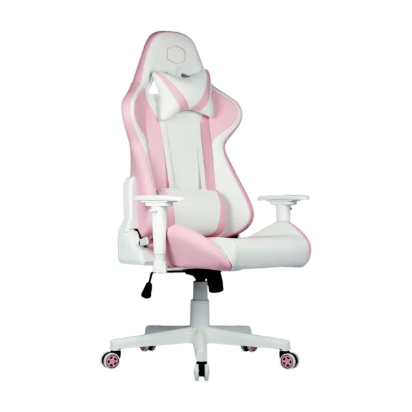 Cooler Master Caliber R1S Gaming Chair Pink Grey Ergonomic PU Leather 180° Recline - CM-CALIBER R1S/PINK&GRAY (CMI-GCR1S-PKG)