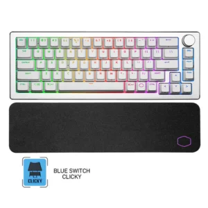 CM-CK721 WHITETTC BLUE 1 Cooler Master CK721 Keyboard White TTC Blue Switches ARGB Backlighting USB Wireless - CM-CK721 WHITE/TTC BLUE (CK-721-SKTL1-US)
