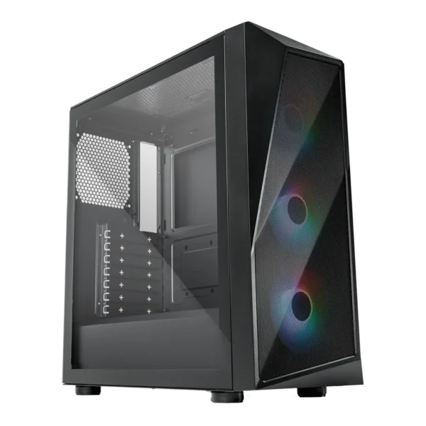 Cooler Master CMP 520 Black ATX Mid Tower Case 3x120mm ARGB Fans Mesh Front Tempered Glass - CM-CMP 520 (CP520-KGNN-S00)