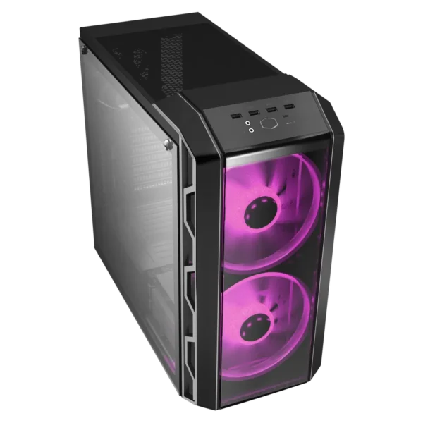Cooler Master HAF 500 Black ATX Mid Tower Case 2x200mm 2x120mm ARGB Fans Mesh Front Tempered Glass - CM-H500 BLACK (H500-KGNN-S00)