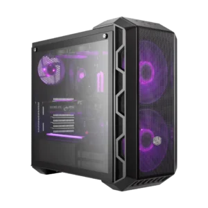 Cooler Master HAF 500 Black ATX Mid Tower Case 2x200mm 2x120mm ARGB Fans Mesh Front Tempered Glass - CM-H500 BLACK (H500-KGNN-S00)