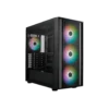 Cooler Master MasterBox 600 Black ATX Mid Tower Case 3x120mm ARGB Fans Mesh Front Tempered Glass - CM-MASTERBOX 600 (MB600-KGNN-S00)