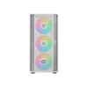 Cooler Master MasterBox 600 White ATX Mid Tower Case 3x120mm ARGB Fans Mesh Front Tempered Glass - CM-MASTERBOX 600 WHITE (MB600-WGNN-S00)