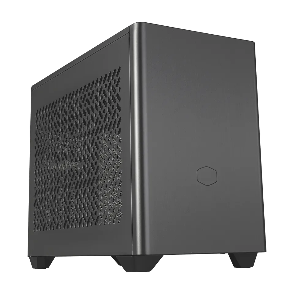 Cooler Master MasterBox NR200P Mini ITX PC Gehäuse   Seitenwand aus gehärtetem Glas, hervorragende Kühloptionen, vertikales GPU Display, werkzeuglose 360 Grad Zugänglichkeit   Weiß