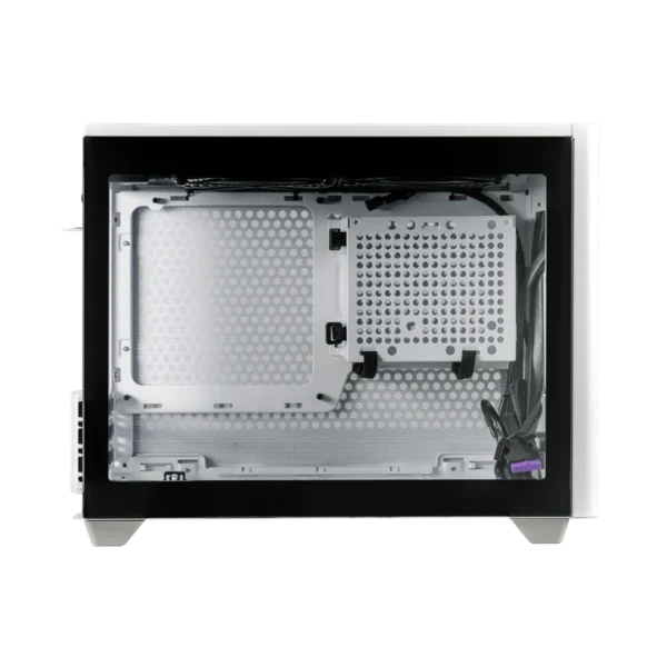 Cooler Master MasterBox NR200P V2 White Mini-ITX Case Tempered Glass 2x120mm SickleFlow Fans PCIe 4.0 Riser - CM-MB NR200P WHT (MCB-NR200P-WCNN-S00)