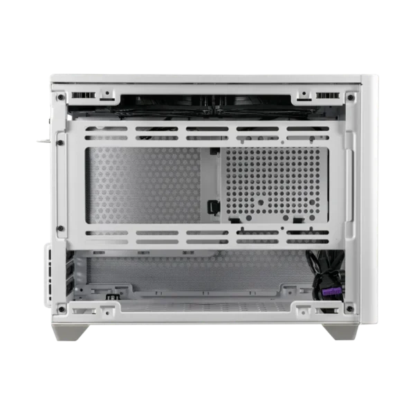 Cooler Master MasterBox NR200P V2 White Mini-ITX Case Tempered Glass 2x120mm SickleFlow Fans PCIe 4.0 Riser - CM-MB NR200P WHT (MCB-NR200P-WCNN-S00)